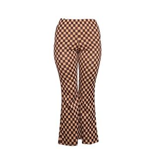 Checkered Brown and Black Pants
